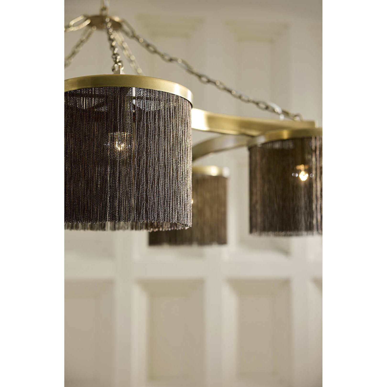 Langston 5 Light 46 inch Antique Brass Chandelier Ceiling Light